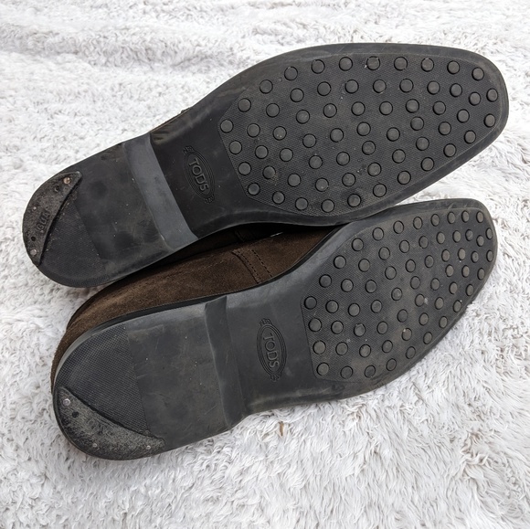 Tod's Brown Suede Lace-Up Ankle Chukka Boots - Picture 2 of 8